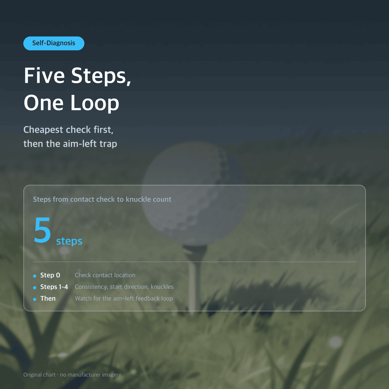 Thumbnail: Five Steps, One Loop — Cheapest check first, then the aim-left trap